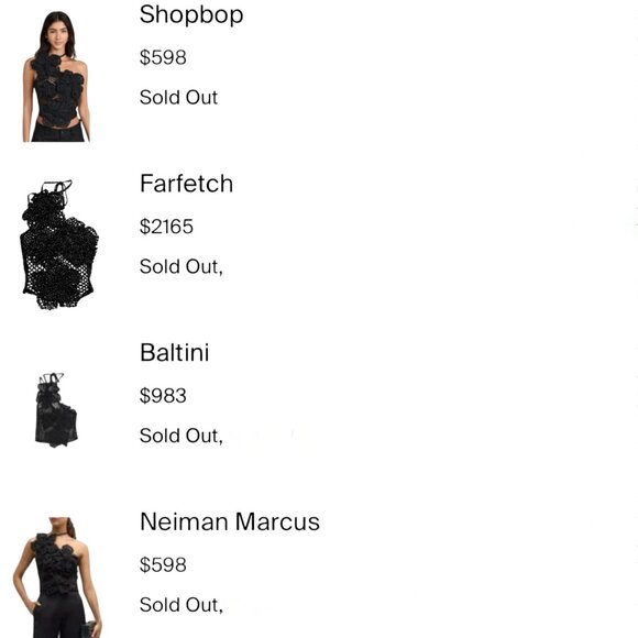 CULT GAIA NAZANIN CROCHET TOP. SIZE S NEW - Picture 6 of 11